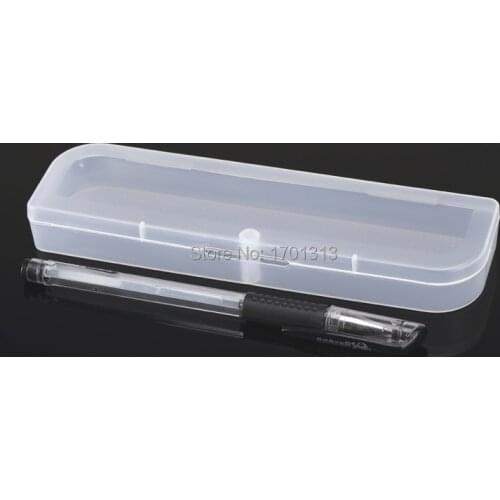 Transparent Contracted pen box plastic box PP Storage Collections Container Box Case pencil box