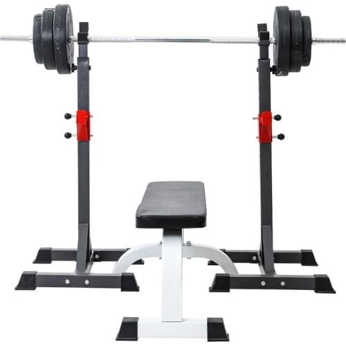 Adjustable split weight bench squat rack weightlifting rack barbell rack can be equipped with dumbbell bench strength training
