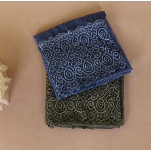 Luxury lace hijab Women Lace cotton shawls wrap long headband Beach echarpe female pashmina scarves/scarf 180*90cm BS539