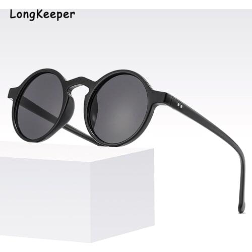 2021 Vintage Round Sunglasses Men Shades Travel Sun Glasses Women Leopard Green Lenes Eyewear Retro Round lentes de sol mujer