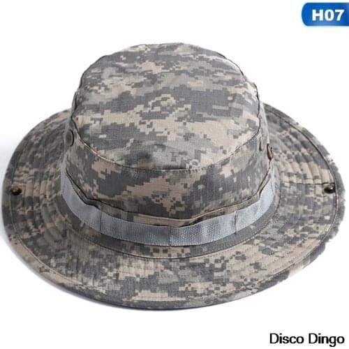 Outdoor Sports Military Camouflage Hat Bonnie Tactical Wide Brim Hunting Hat Sun Hat Outdoor Camping Cap