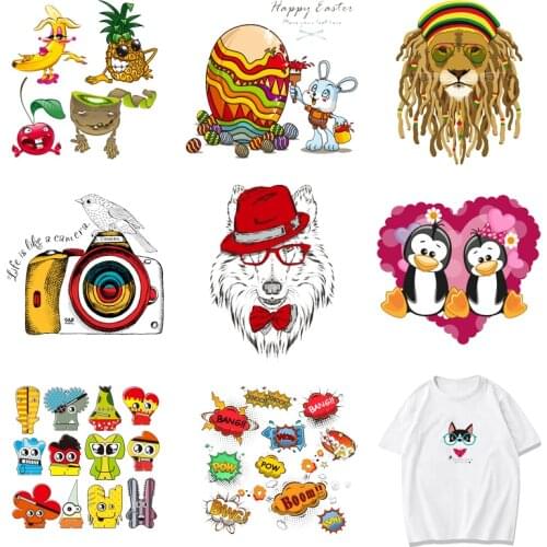 Iron-on Transfers for Clothing Patches Clorhing Stickers on Clothes Stripe T Shirt Diy Fashion Patch Fusible Vinyle Adhesive A