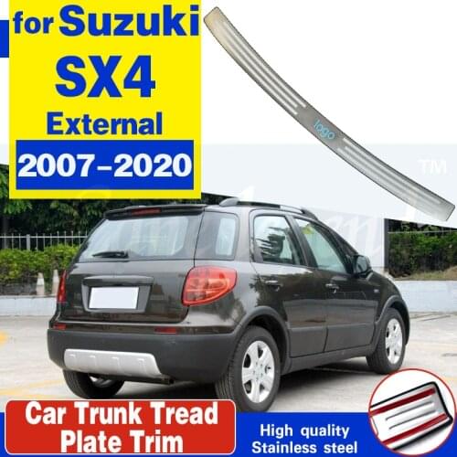 High quality stainless steel rear windowsill panel,Rear bumper Protector Sill For Suzuki SX4 2007-2020 Car-styling Car-covers