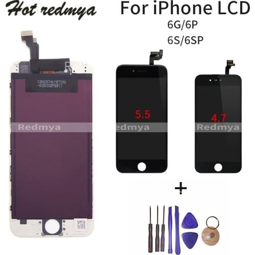 LCD Display For iphone 6 6s plus lcd screen digitizer assembly LCD touch screen Digitizer Assembly Replacement +Free Tools