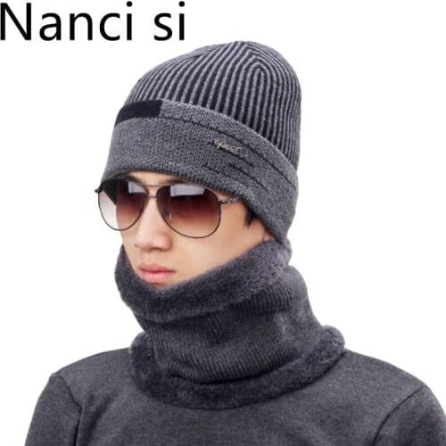 Nanci si Winter Hats Skullies Beanies Hat Winter Beanies For Men Women Wool Scarf Caps Balaclava Mask Gorras Bonnet Knitted Hat