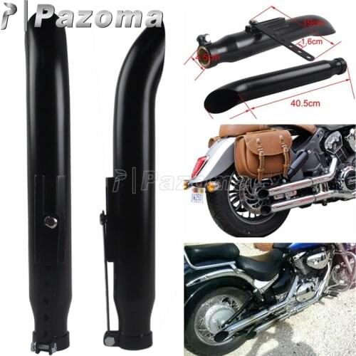 1Pair 35mm-45mm Black Exhaust Motorcycle Cut DB-killer Muffler Pipe Silencer For Harley Cafe Racer Chopper Bobber Honda Suzuki