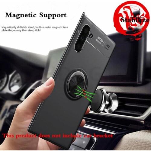 100pcs/lot 360 Rotating Ring Finger Holder Car Magnetic Back Case For Samsung Galaxy Note 8 9 10 Pro A9 A7 A6 2018 Plus A9S A750
