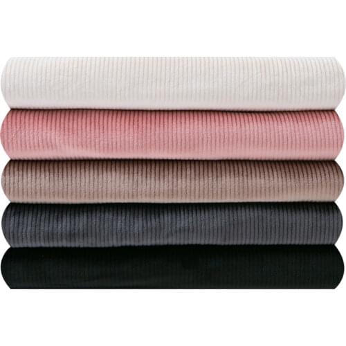 180cmx50cm Plus Thick Double-sided Copper Spandex Velvet Fabric Stripes Gold Velvet Wide-leg Pants Mopping Pants Jackets Fabrics