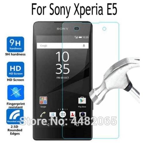 2pcs For Sony Xperia E 5 Tempered Glass Screen Protector Cover For Sony Xperia E5 F3311 F3313 LTE Front Protective Film Guard