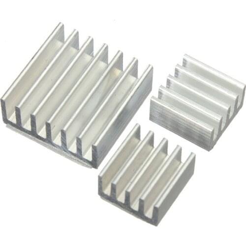 20set 60pcs/lot Adhesive Aluminum Heatsink Radiator Cooler Kit For Cooling Raspberry Pi New Heat Sink Fans