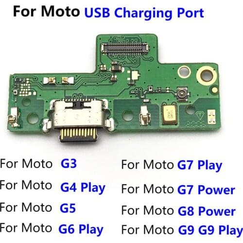 20PCS USB Power Charging Connector Plug Port Dock Flex Cable For Moto G3 G5 G4 G6 G7 G8 G9 Play G8 G9 Plus G7 G8 Power Lite