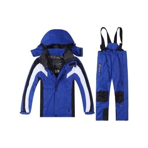 2017 boys and girls skiing suit warm jacket and pants windproof size m-xxl