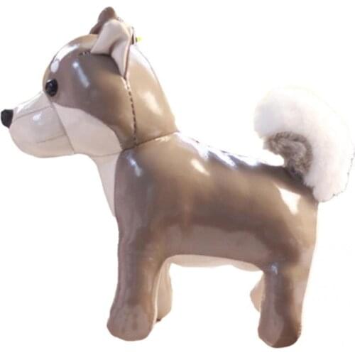 Cartoon Small Size Animal PU Dog Plush Keychain Easy-carrying Dog Stuffed Doll Lovely for Car