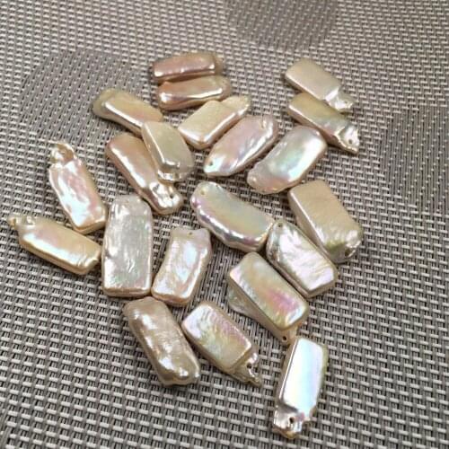 Natural Freshwater Pearl Pendant irregular shape Isolation Punch Loose Beads For jewelry making DIY Necklace Bracelet Accessorie