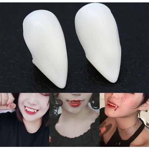 Halloween Decoration Vampire Teeth Fangs Dentures Cosplay Props False Teeth Costume Props For Horror DIY Holiday Party Supplies