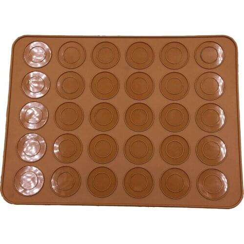DIY 30-Cavity Silicone Macaron Mat Baking Mats Cake Pastry Oven Baking Mold Sheet Bakeware Tools silicone baking mat
