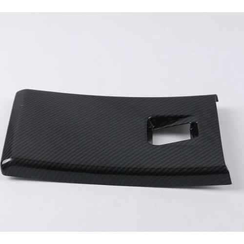 For Mitsubishi Eclipse Cross 2017-2019 2020 Carbon Fiber Rear Central Dashboard Panel Rear Seat Air Conditional Vent Cover Trim