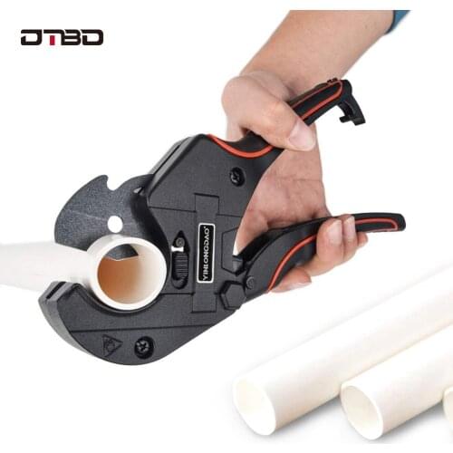 DTBD 42MM PVC Cutter Aluminum Alloy Tube Cutting PPR Pipe Tube Cutter Scissors With 65MN Steel Blade Up For Cutting PVC Pipe