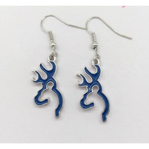 Browning Deer Earrings Women Jewelry Dangle Drop Earrings, Handmade earrings Boho Earrings