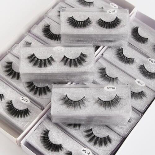 MAGEFY Wholesale Mink Eyelashes 10/20 Pairs Lashes Soft Volume Natural Eyelasehs Makeup 3d Mink Lashes In Bulk makeup stickers