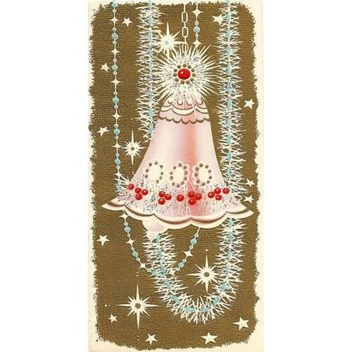 New 5d diy diamond painting christmas bell full square drill diamond embroidery home decoration new year gift