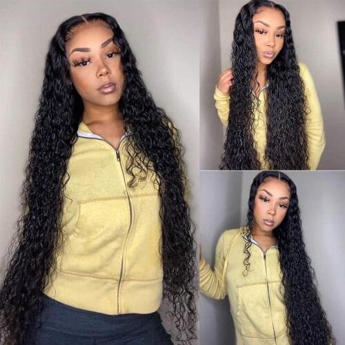 13x4 Lace Front Wig Synthetic Hair Curly Wigs for Black Women Lace Wig with Baby Hair Natural Hairline High Tembreture Fiber