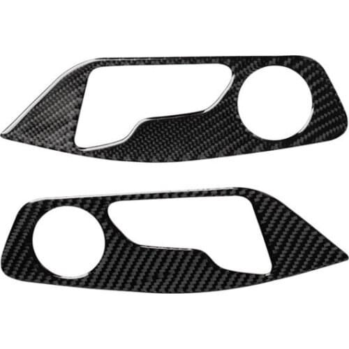 Fit For Audi Q7 SQ7 4M 2016-2019 real carbon fiber seat adjustment button switch car modification accessories