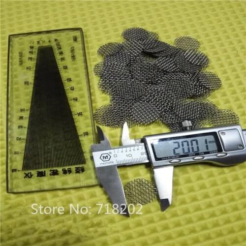 R=20 mm wire mesh filter discs /plain weave filter disc/one layer filter discs