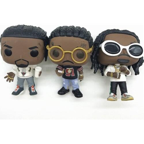 Rocks Offset Takeoff Migos Music Model Character Vinyl Doll Action Figure Collection No Box