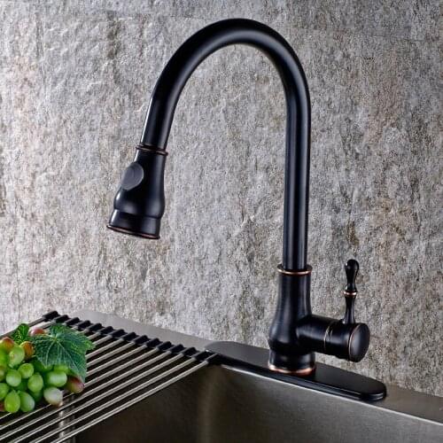 Rotated mixer tap kitchen basin faucet vintage,Brass sink basin faucet hot and cold, Oil Rubbed Bronze dish basin faucet antique