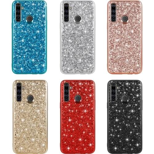 For OPPO Realme 5 Pro Case Luxury Hard PC Shining Glitter Slim Protective Back Cover case for OPPO realme 5 5i 5S phone shell