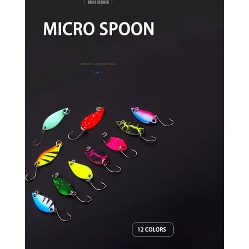 X-Fin 3cm 2.5g/3.5g/5g Fishing Tackle Metal Spoon Lure Sharp Hook Hard Sequins Lure Bait Freshwater Saltwater Spinner Spoons