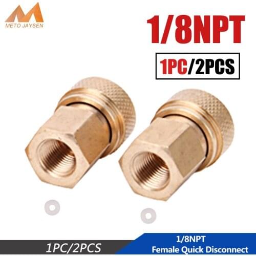 1/8NPT Male Female Quick Disconnect Paintball PCP M10x1 Coupling Connector 1/8BSPP Copper 8mm Fittings Socket