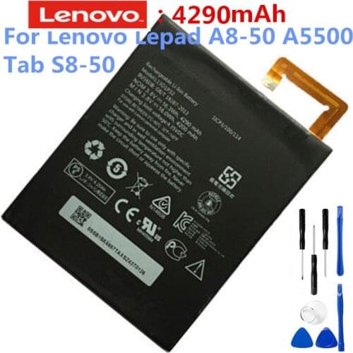 100% original 3.8V 4290mAh L13D1P32 for Lenovo Lepad A8-50 A5500 Tab S8-50 Battery with tools Gifts