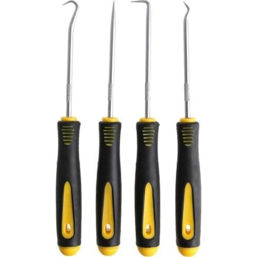 2019 4Pcs Durable Extra Long Hook & Pick Up Automotive Car Hook Oil Seal O-Ring Seal Remover Pick Set Craft Hand Tools Set