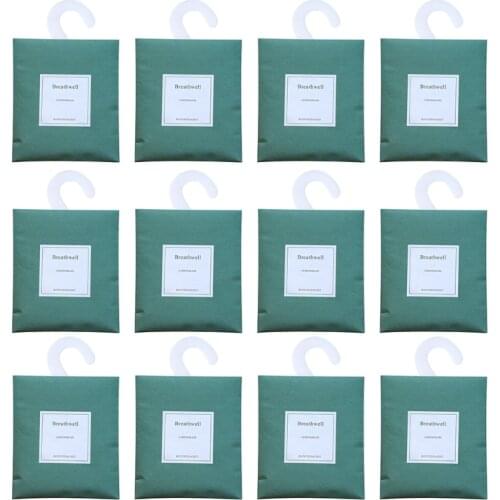 4/7/12pcs Closet Air Freshener Deodorizer Scented Sachets Bags with Hanger for Drawer Car Bedrooms