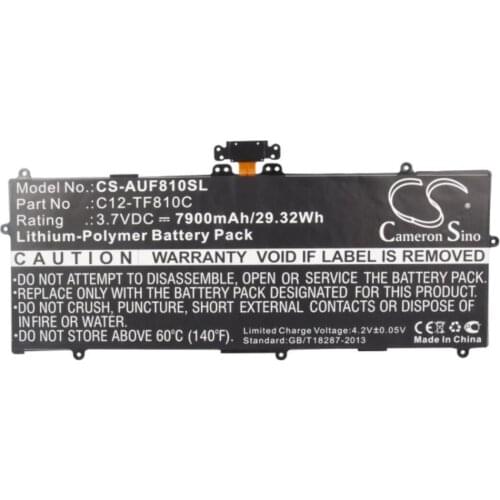 Cameron Sino 7900mAh battery for ASUS TF810 Vivo Tab C12-TF810C Tablet Battery