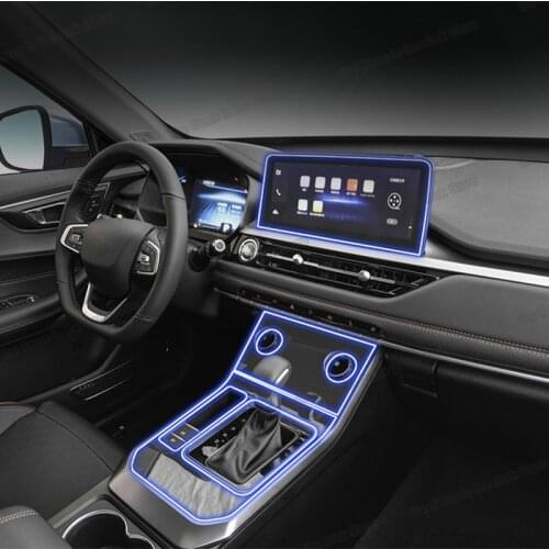 Lsrtw2017 TPU Car Center Control Gps Screen Film Gear Panel Rear Vent Sticker for Chery Tiggo 4 5x 2017 2018 2019 2020 Protector