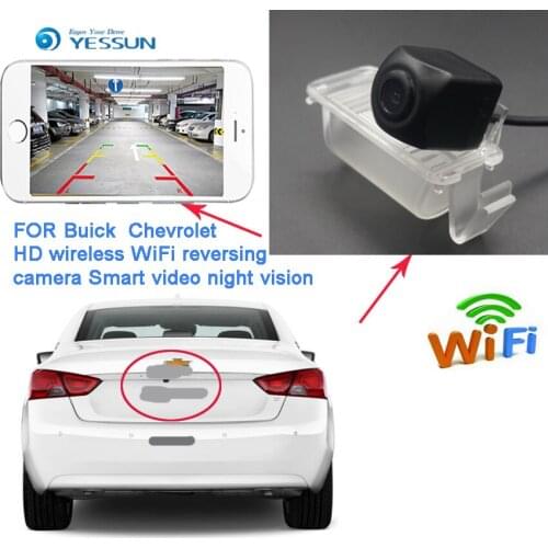 YESSUN WIFI Rear Camera For Chevrolet Sail 2010~2018 Springo EV For Chevytaxi Premium 4D 5D CCD backup wireless camera