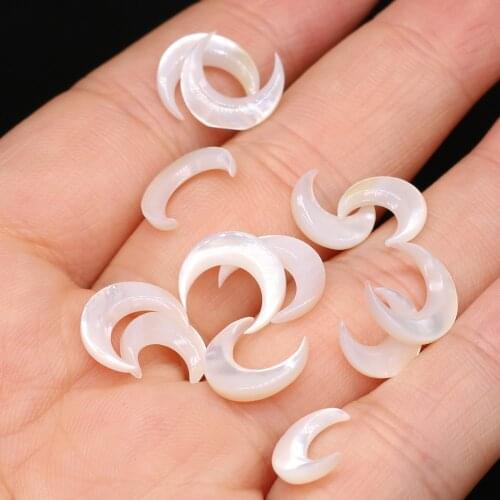 5Pcs Natural Mother Of Pearl Freshwater White Shell Loose Beads For DIY Jewelry Making Bracelet Earring Rings Accessory