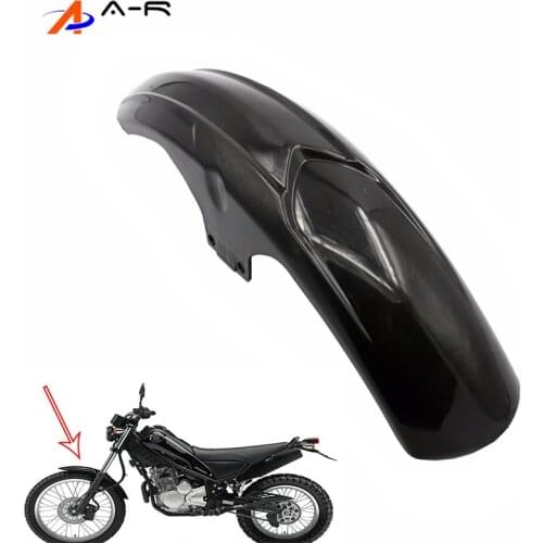 Black Front Fender Mudguard Mud guard Frame Mudflap Cover Guard holder License Plate for YAMAHA XG 250 XG-250 XG250 Tricker