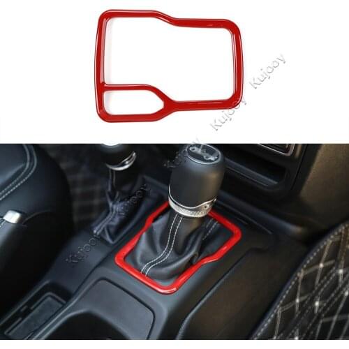 Car Gear Shift Panel Decoration Cover Trim Stickers for Jeep Wrangler JL 2018 Up Car Styling Accessories for Jeep Wrangler JL