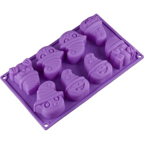 Halloween Pumpkin Ghost Silicone Mold Fondant Chocolate Candy Soap Easter Christmas Mold Baking Cake Decorating Tools