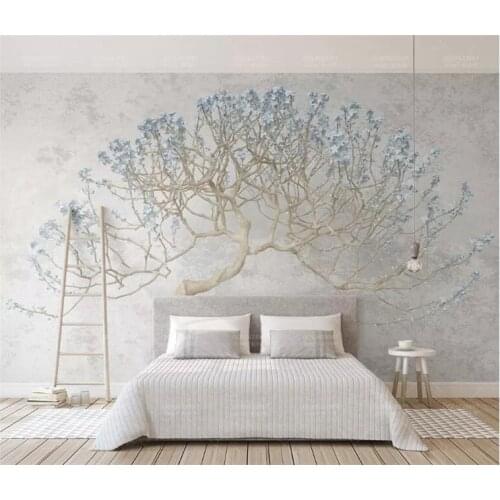 Custom wallpaper murals a blossoming tree floral branches Flower big tree 3d TV background wall 3d wallpaper tapety