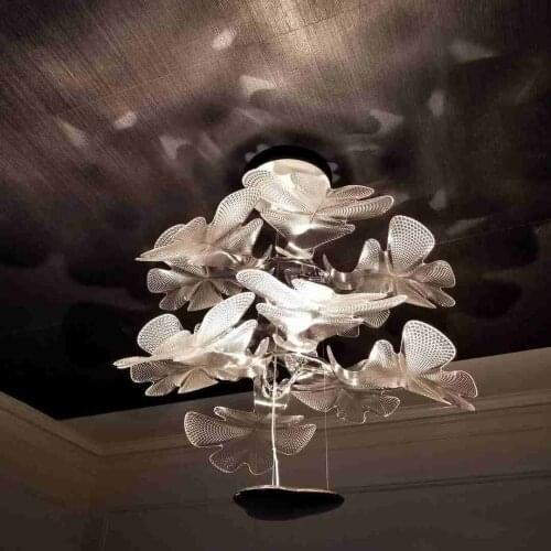 Post Modern LED Chandelier Lamp For Stairway Acylic Flower Suspesion /Hanging Light Living Room Chandelier Lighting