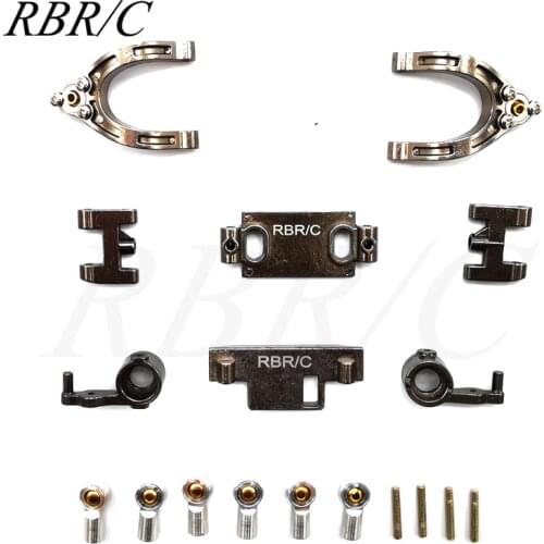 RBR/C R547 WPL D12 Metal Upper And Lower Swing Arm Steering Cup DIY Part Accessories For Remote Control Truck RC Cars Model Toys