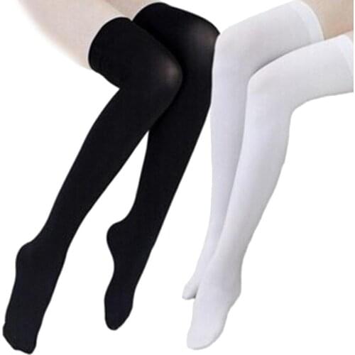 Medias Sexy Muslo Fashion Stockings Cotton Thigh High Over Knee Cotton High Socks medias Womens Female Long Knee Sock гольфы