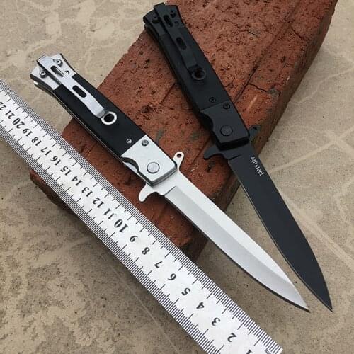 8.6'' Damascus G10 Handle With 8CR13MOV Steel Folding Knife Pocket Hunting Knives Tool Gift Knife Outdoor Survival Camping Knife
