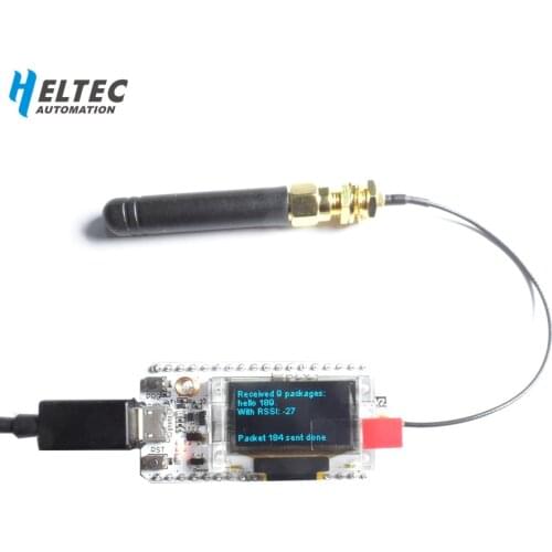 SX1276 ESP32 LoRa 868MHz/915MHz 0.96 Inch Blue OLED Display Bluetooth WIFI Lora Kit 32 Development Board for Arduino