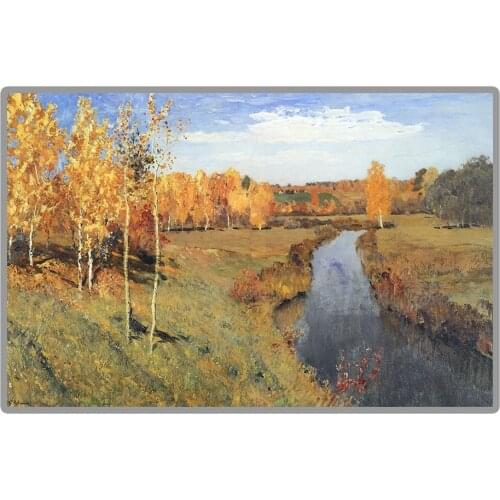 Great Russia Painter Isaac Levitan "Golden Autumn" 5D DIY Diamond Painting Full Square/Round Diamond Embroidery Sale Decor Pic